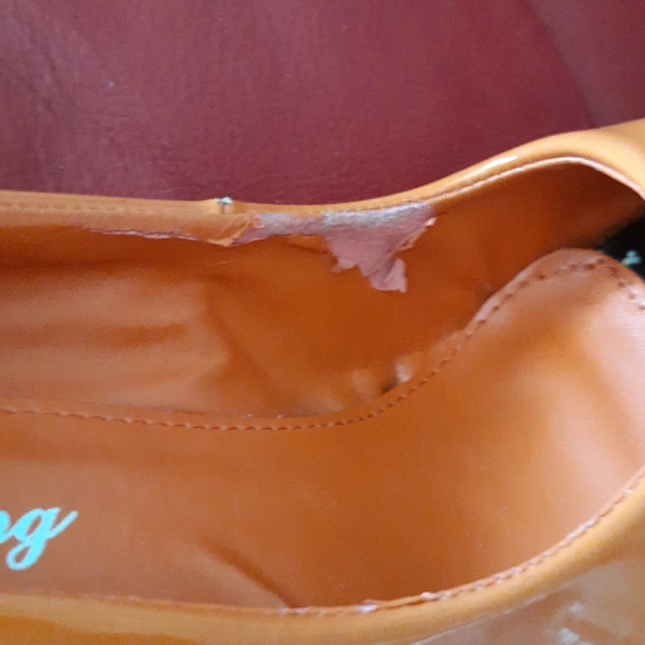 Orange platform wedges - Picture 5 of 7